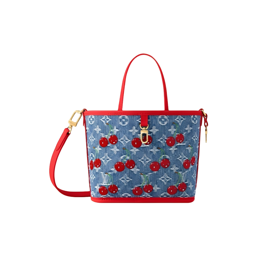 LouisVuitton/路易威登【全新代购】NEVERFULLBB樱桃牛仔单肩斜挎包