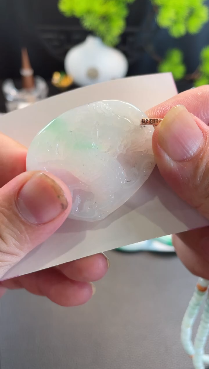 翡翠未镶嵌颈饰15项链