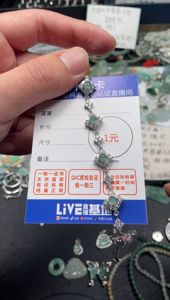 【闪购商品】翡翠颈饰未镶嵌手链