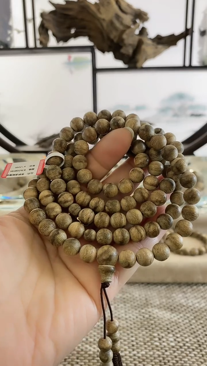 【闪购商品】沉香手串菩萨沉香虎斑陈年老料9MM多圈