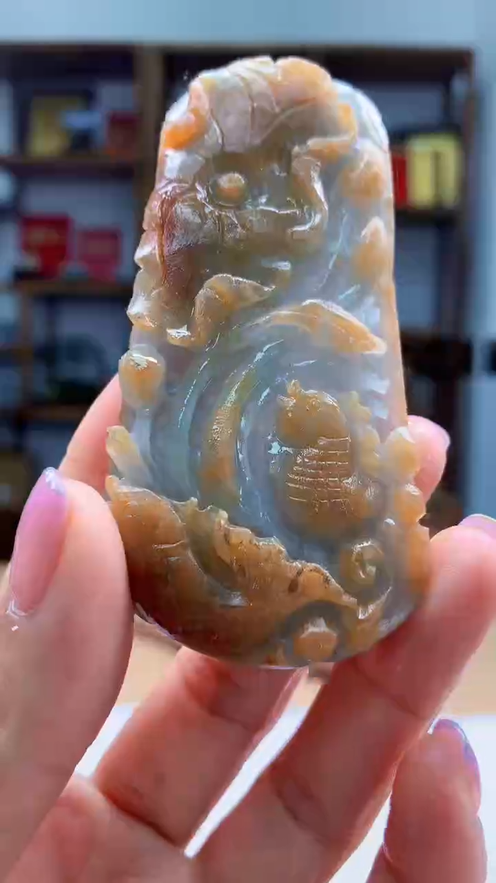 定制翡翠未镶嵌1105jj-毛货挂件13