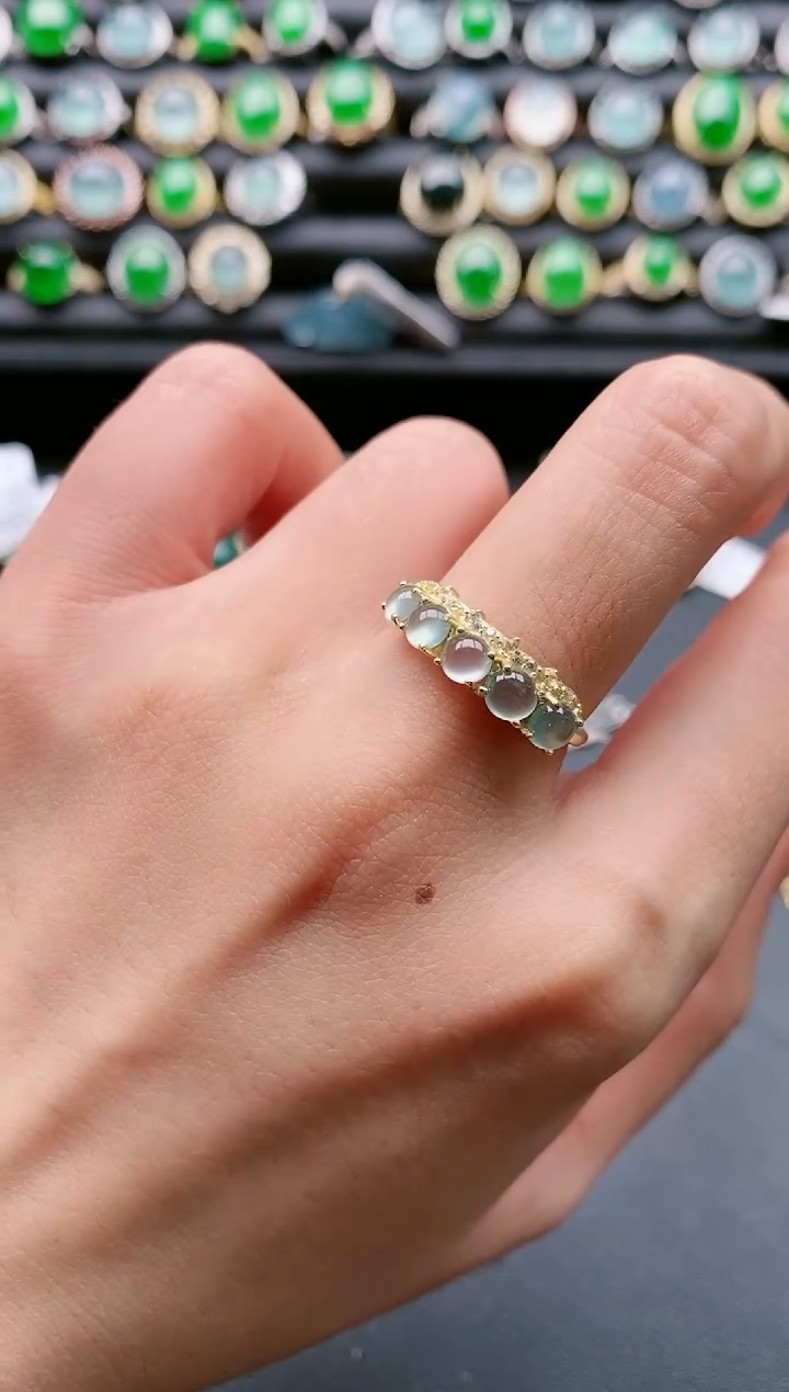 【闪购商品】翡翠戒指银S925镶嵌1111111