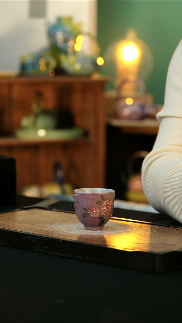 【闪购商品】杯手绘心瓷陶瓷浮力