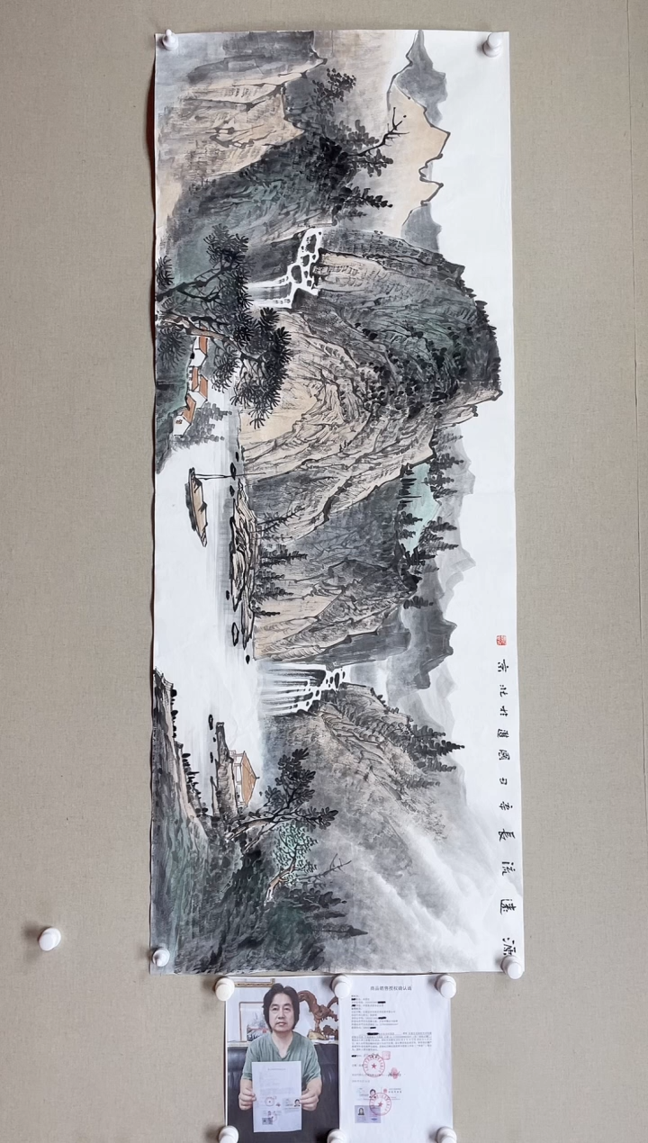 【闪购商品】国画180*68 何国进何国进何国进何国进