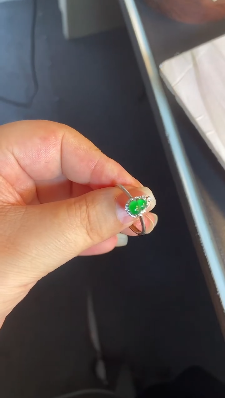 吊坠(不含链)银S925镶嵌翡翠1