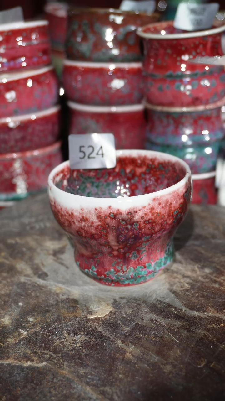 摆件陶精品窑变钧瓷茶器