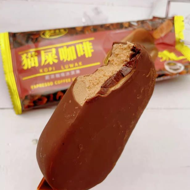 冰凉健经典猫屎咖啡巧克力脆皮网红冷饮雪糕冰淇淋70g/支