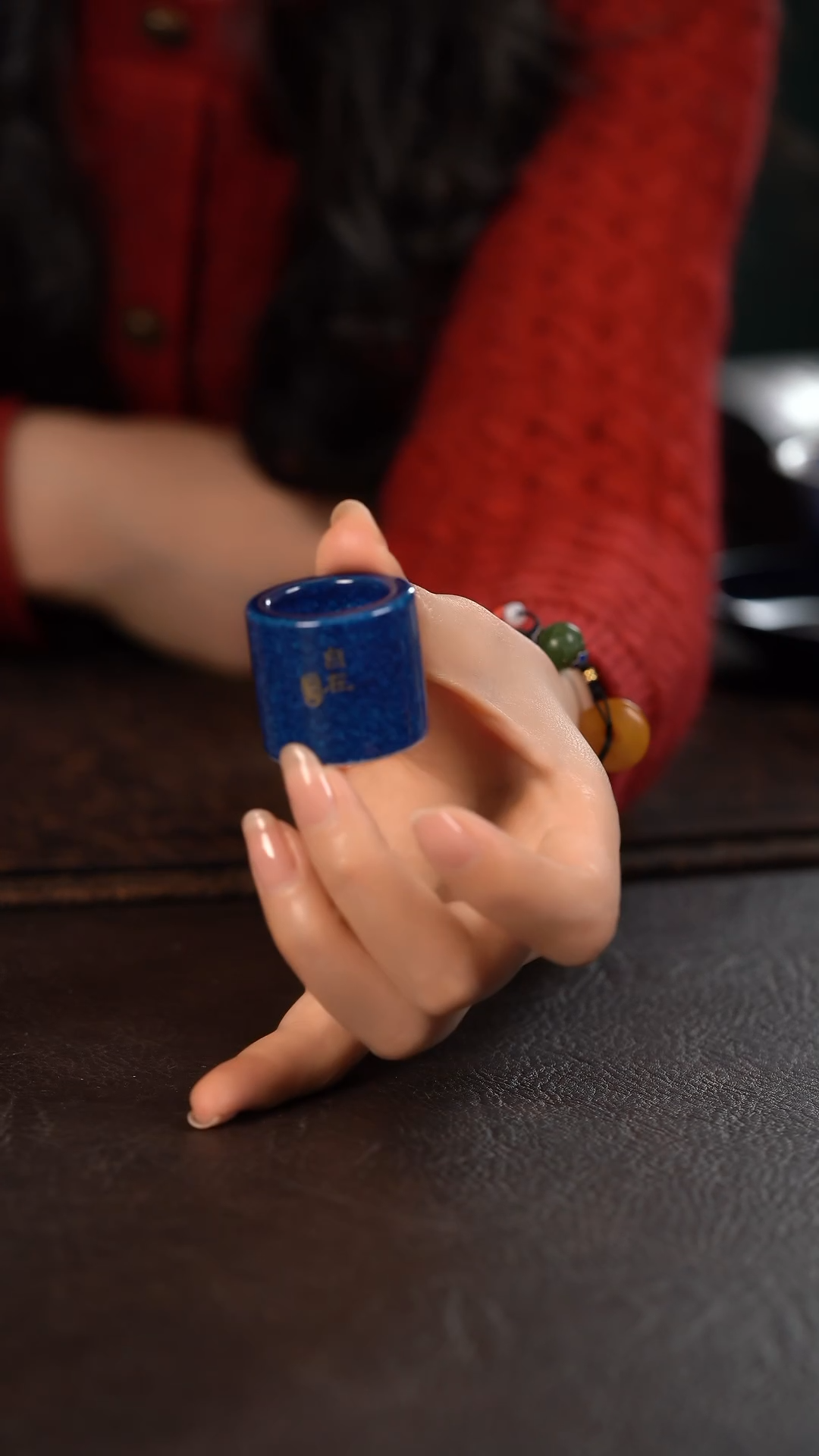 【闪购商品】杯初蓝舍洒蓝自在扳指盖置