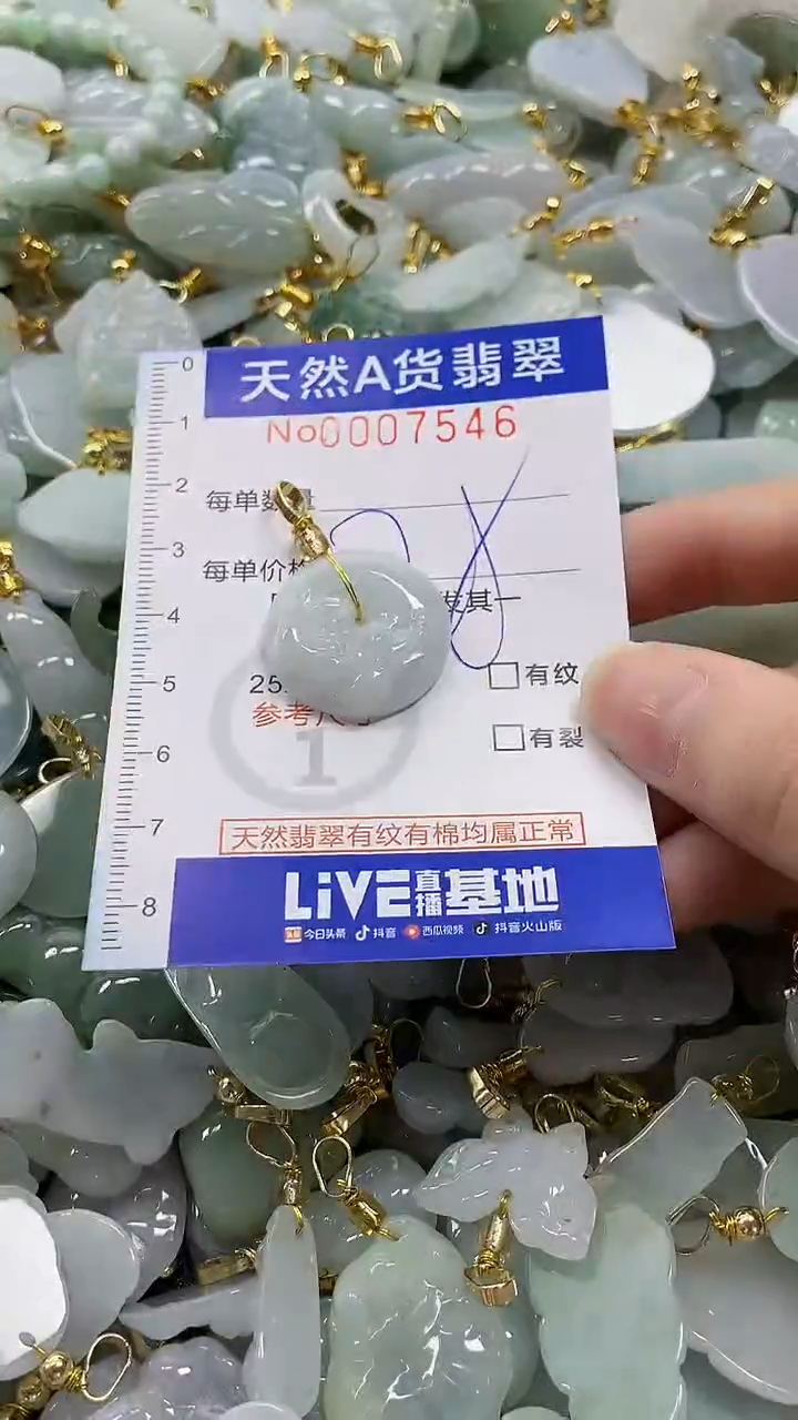 颈饰未镶嵌翡翠纯天然a货翡翠