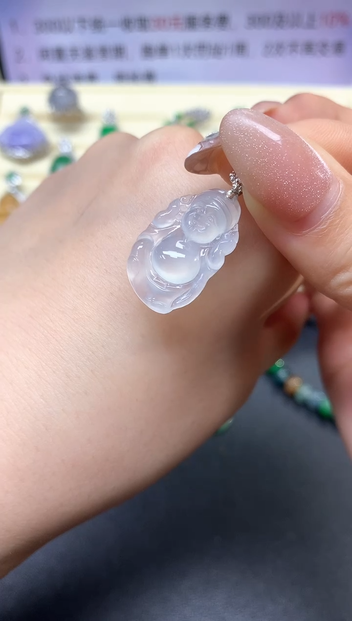 【闪购商品】翡翠吊坠(不含链)18K金镶嵌吊坠|1800+180