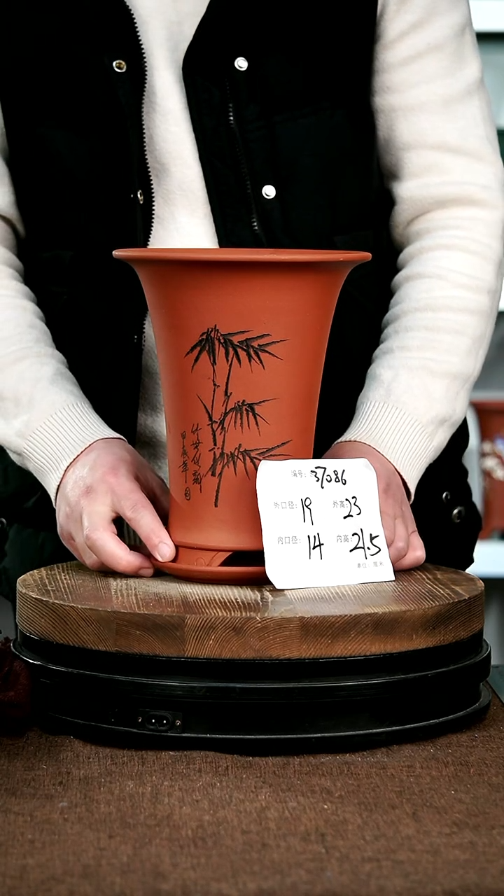 【闪购商品】紫砂花盆37086+z宜兴紫砂花盆