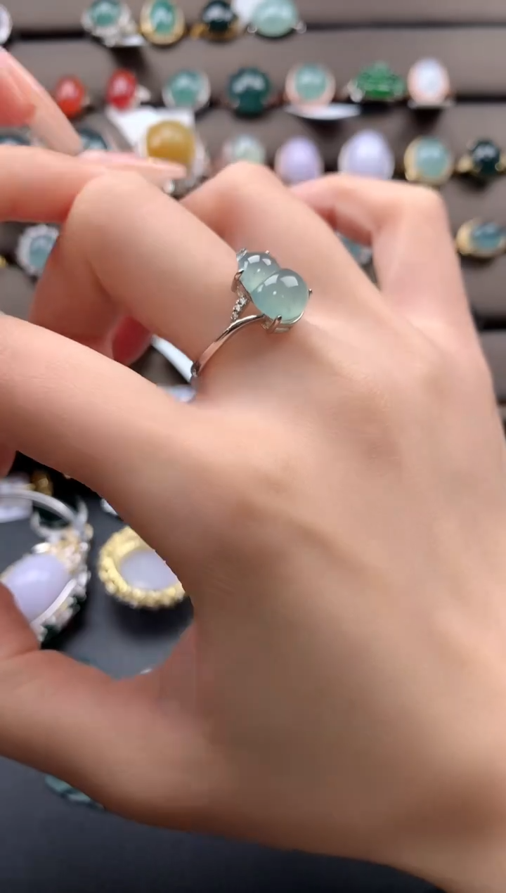 【闪购商品】翡翠戒指银S925镶嵌432432