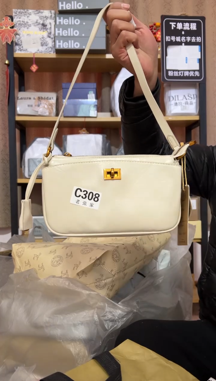 小牛剖层皮革 老张家女包308