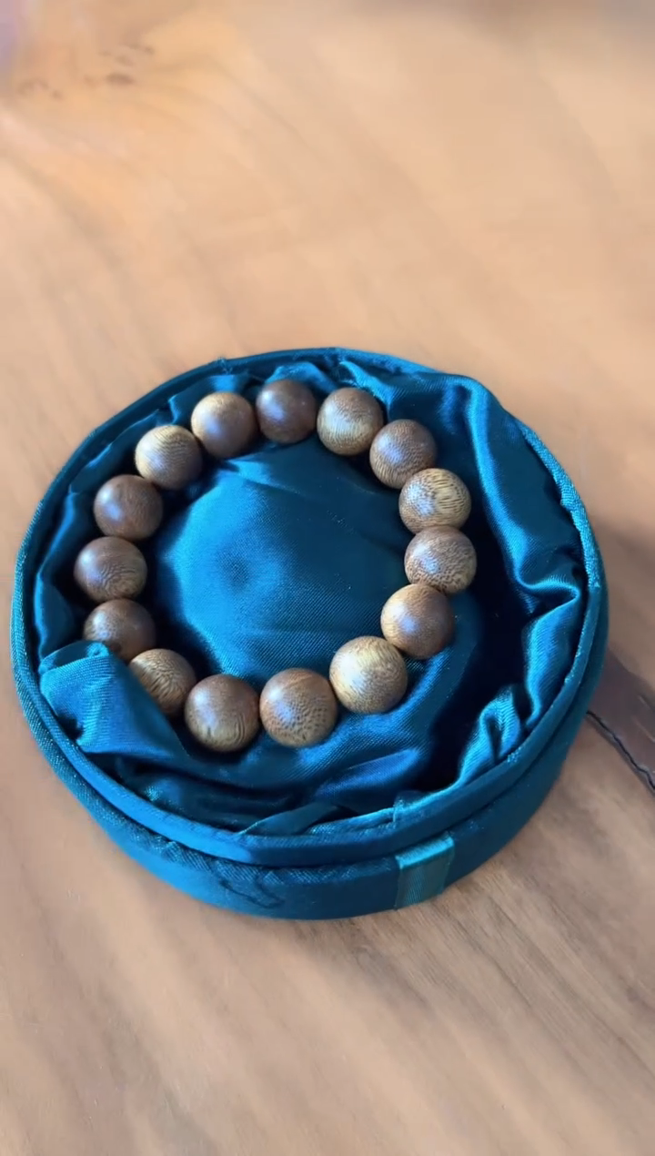 【闪购商品】沉香木手串C001天然野白奇楠卡14沉香手串