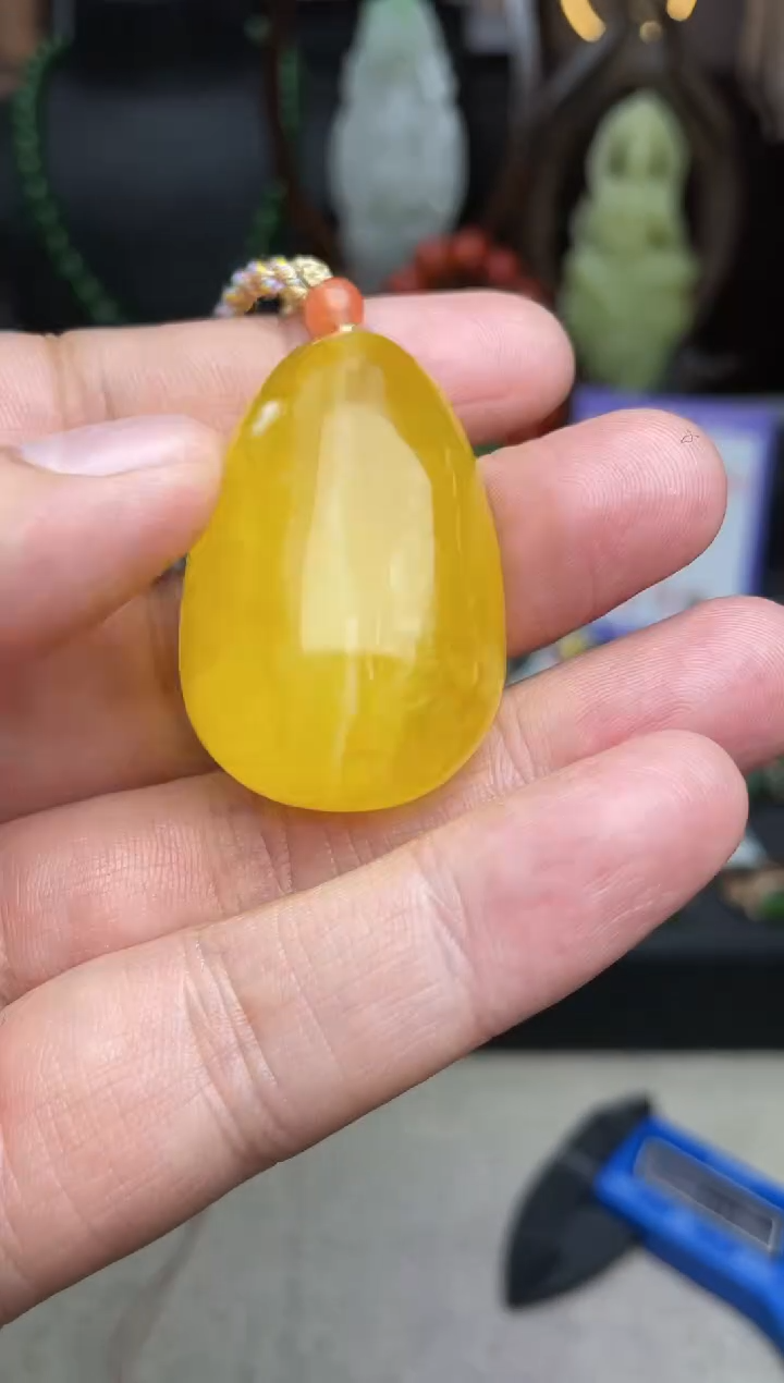 【闪购商品】琥珀颈饰未镶嵌吊坠