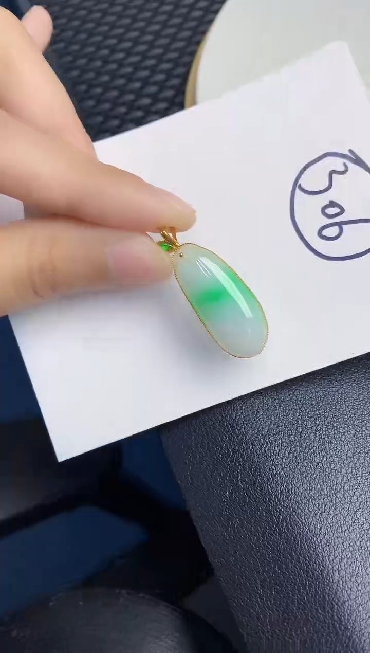 【闪购商品】翡翠颈饰18K金镶嵌000000000