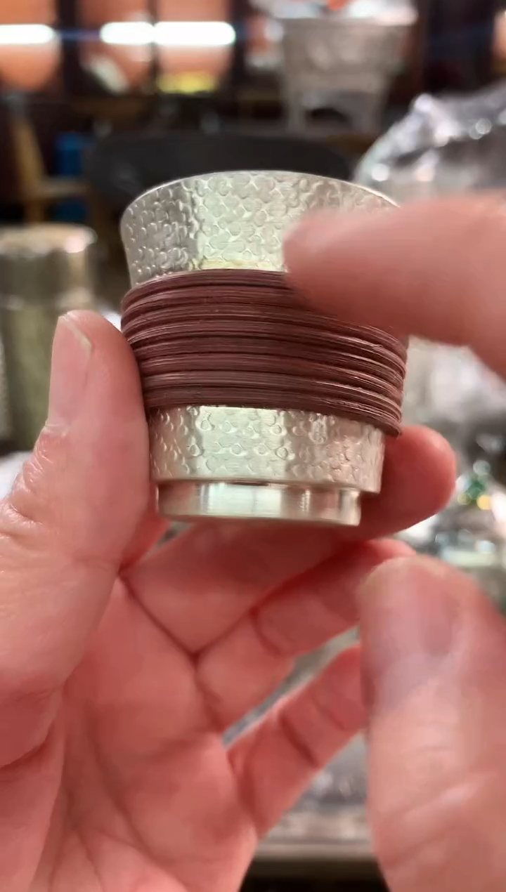 【闪购商品】足银999编制防烫主人杯