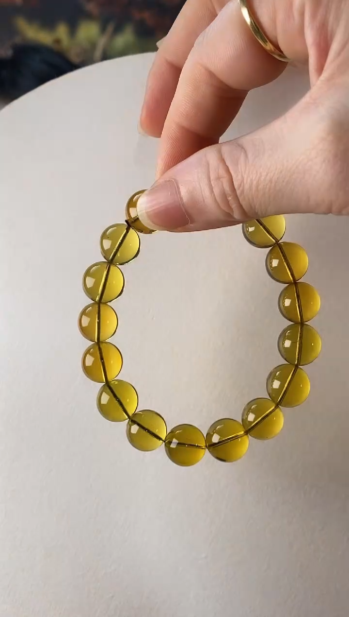 【闪购商品】未镶嵌琥珀手链蓝珀手串11+