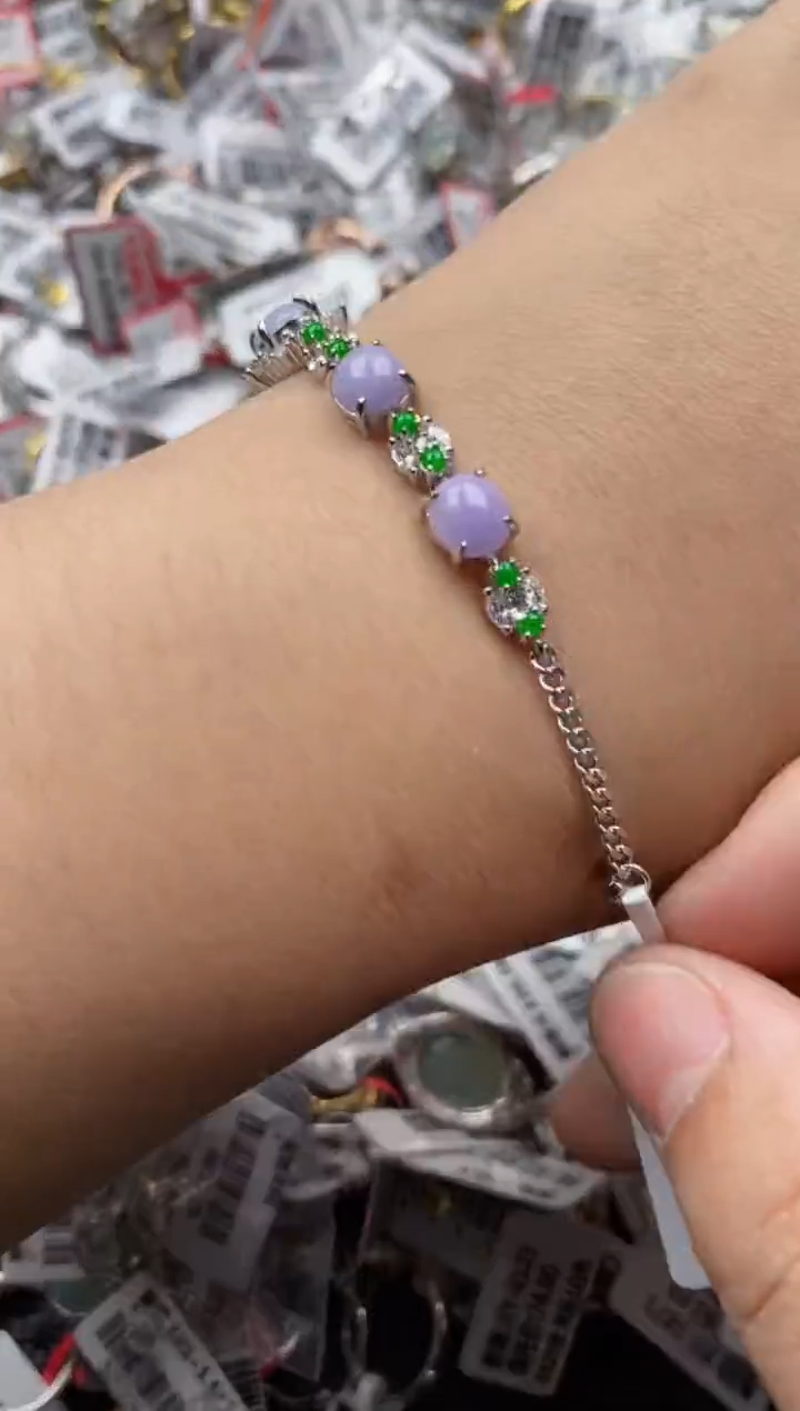 【闪购商品】翡翠戒指银S925镶嵌444444---7