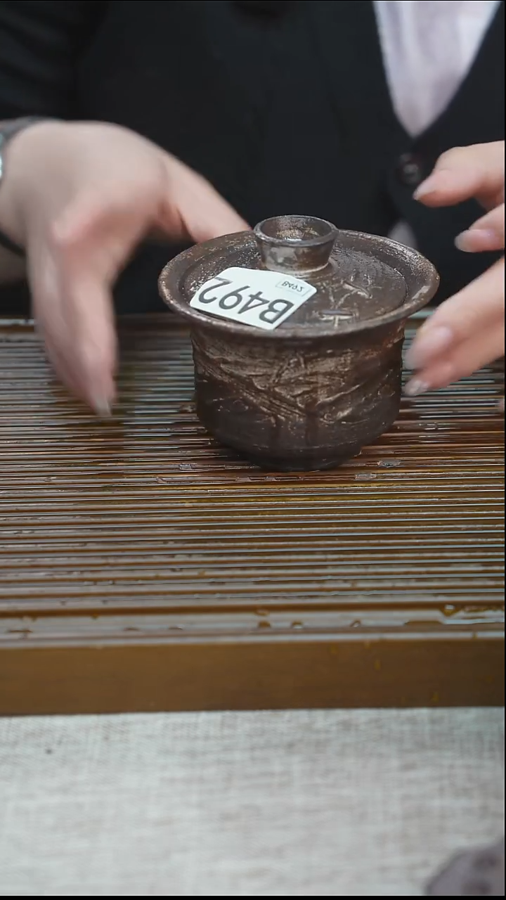 纯手工粗陶茶具每一只不一样