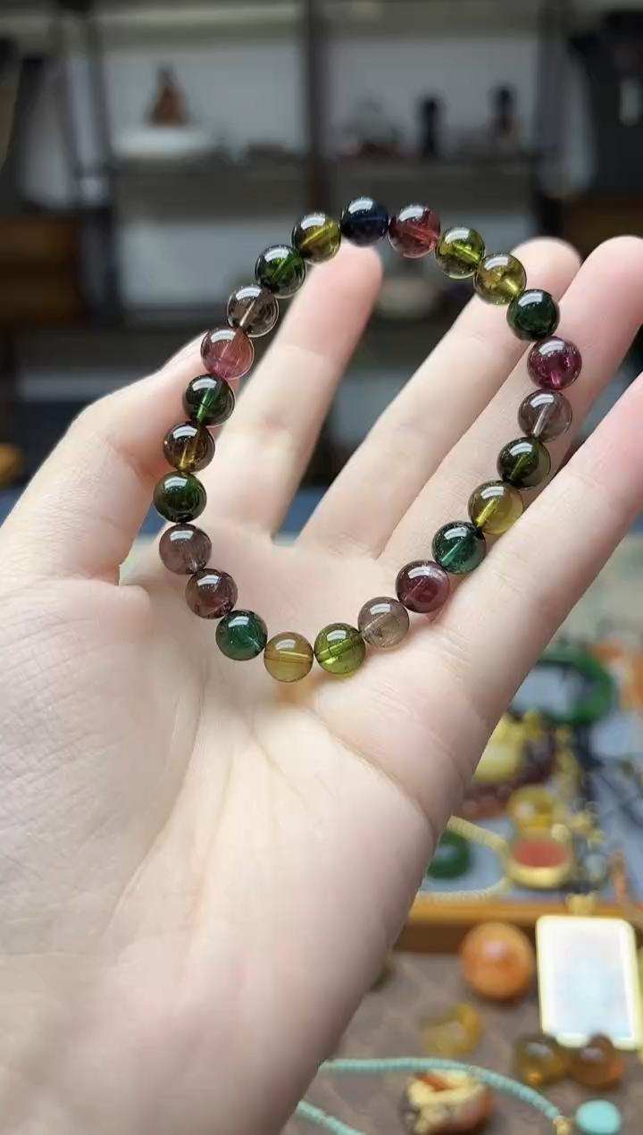 未镶嵌手串碧玺碧玺手串8mmQM