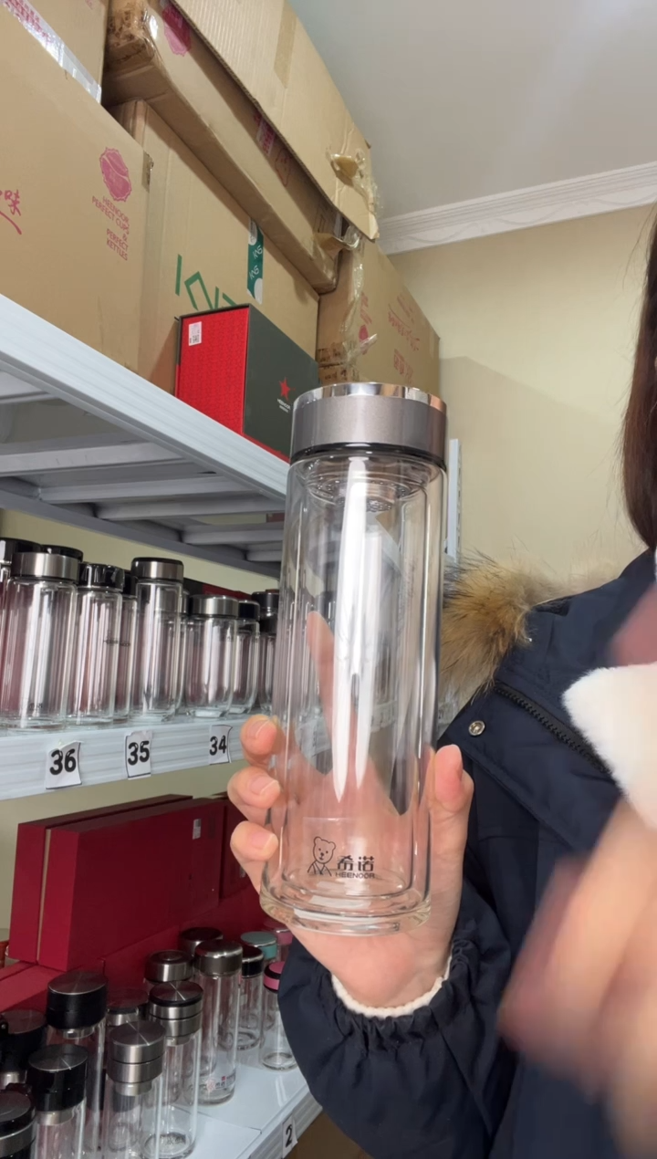 【闪购商品】双层高档410ml大容量茶杯