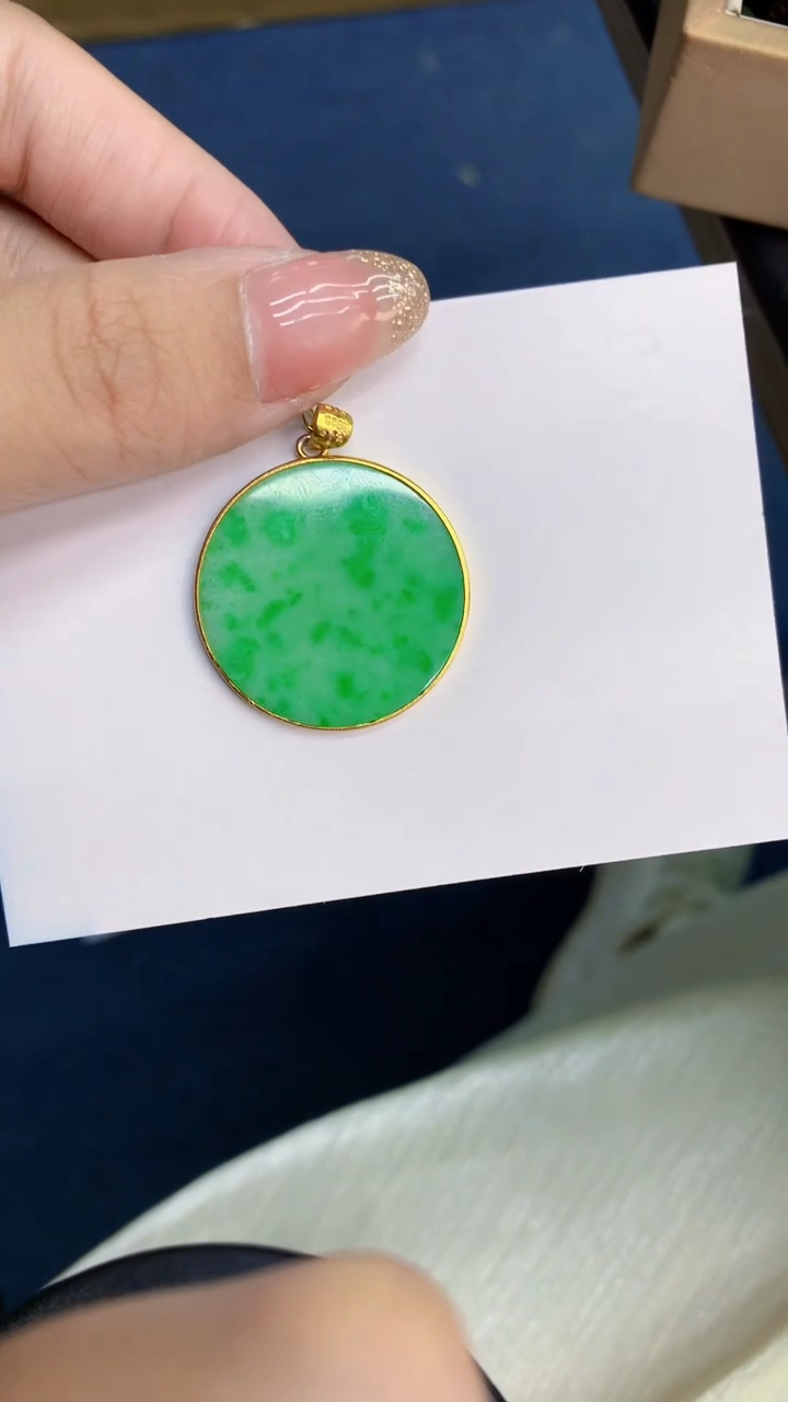 翡翠银S925镶嵌颈饰 材质 镶嵌