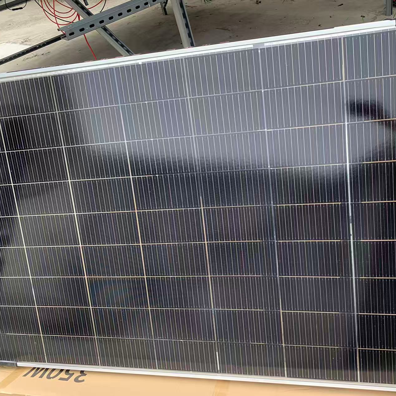 350W双面电动车光伏板发电太阳能充电板太阳能板家用太阳能发电