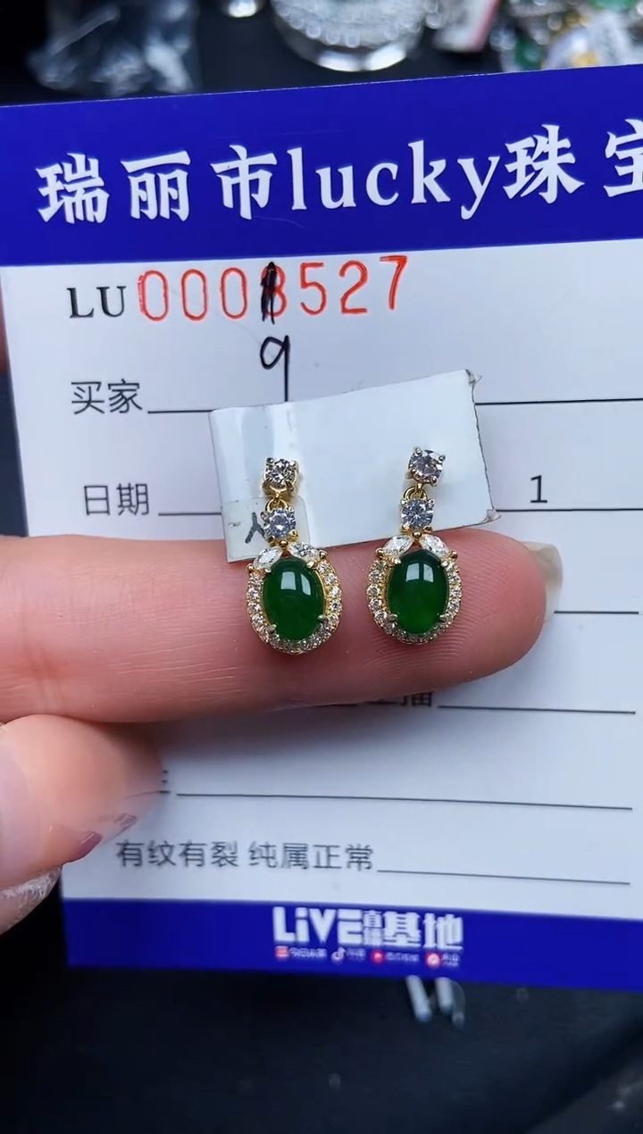【闪购商品】翡翠颈饰银S925镶嵌9527
