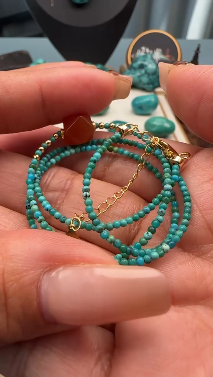 【闪购商品】绿松石珠宝奇石合金绿松石