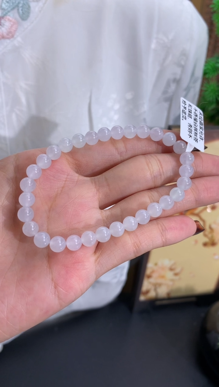 未镶嵌手串翡翠卡6mm