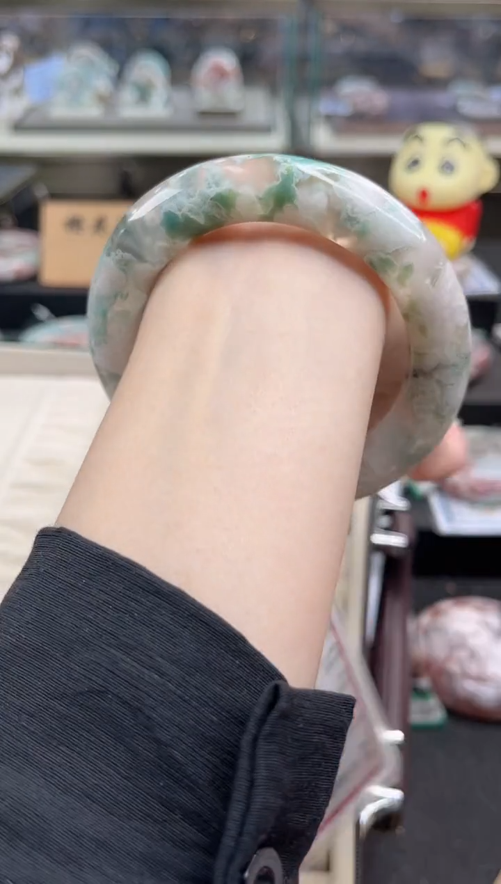 未镶嵌手镯石英质玉尘*丷圈口（赠品镯心）