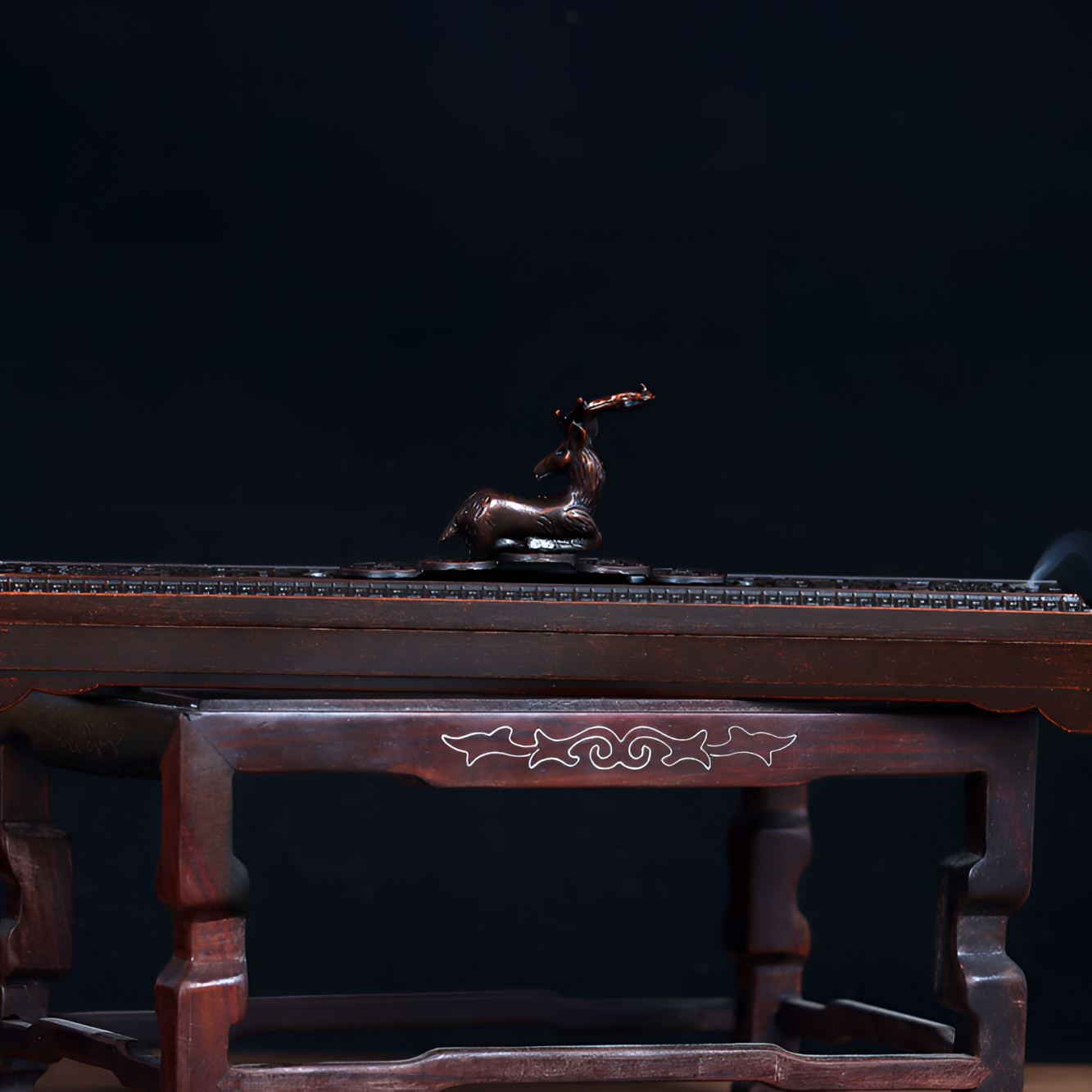 东江香韵 家用线香卧香盒香插摆件（合金长款）一鹿相伴/玉如意