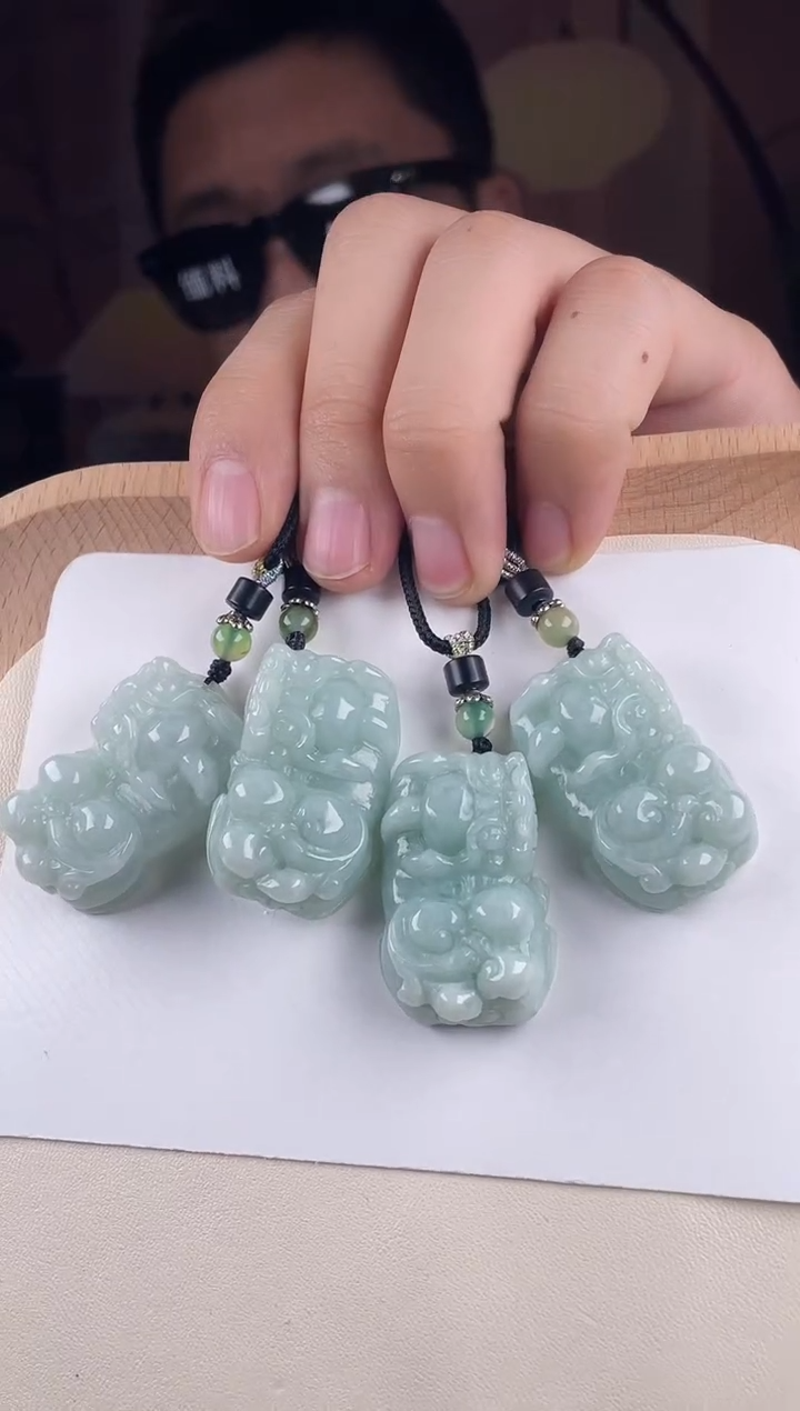 颈饰未镶嵌翡翠ZA16霸王貔貅+送同款绳子（多样性发其一）