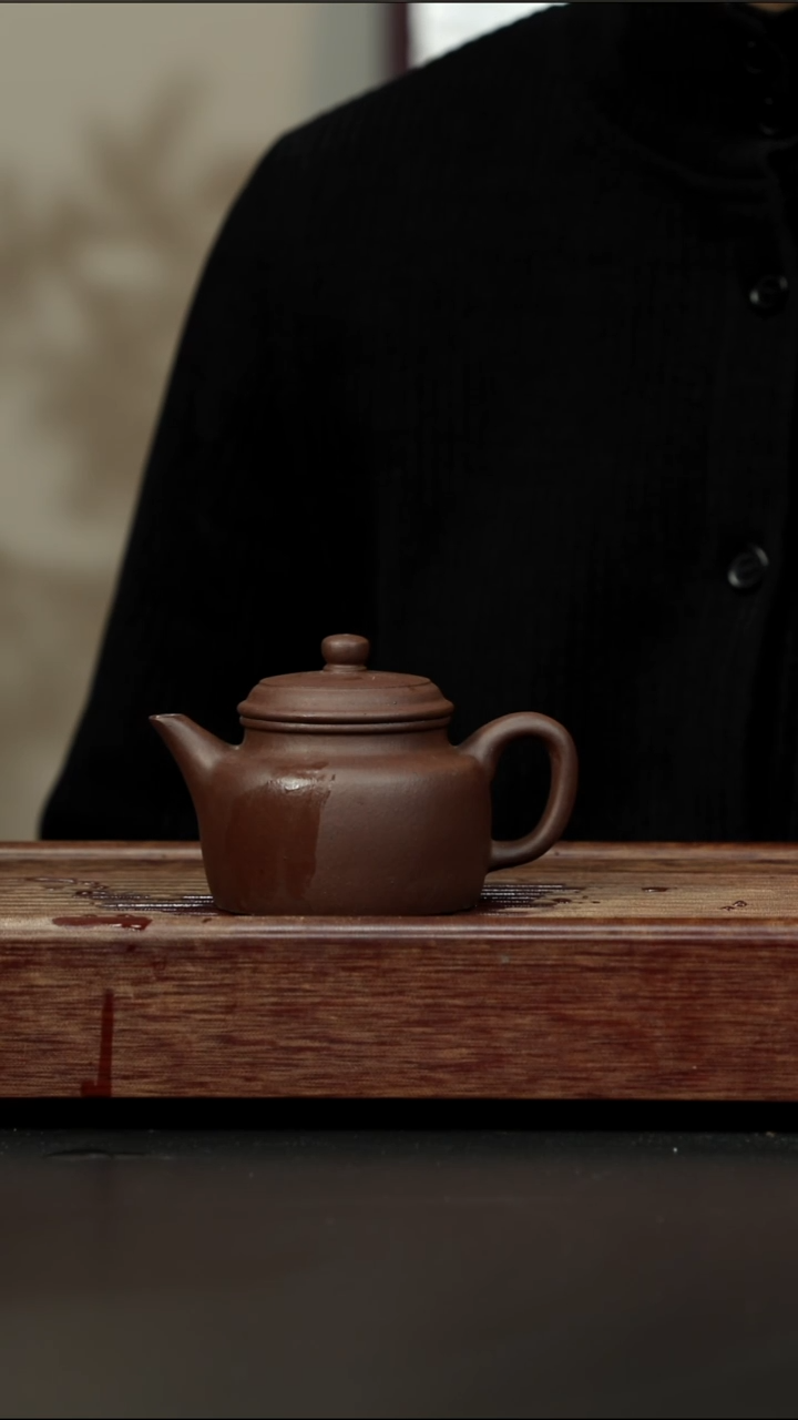 茶壶紫砂老紫泥 剑流德钟