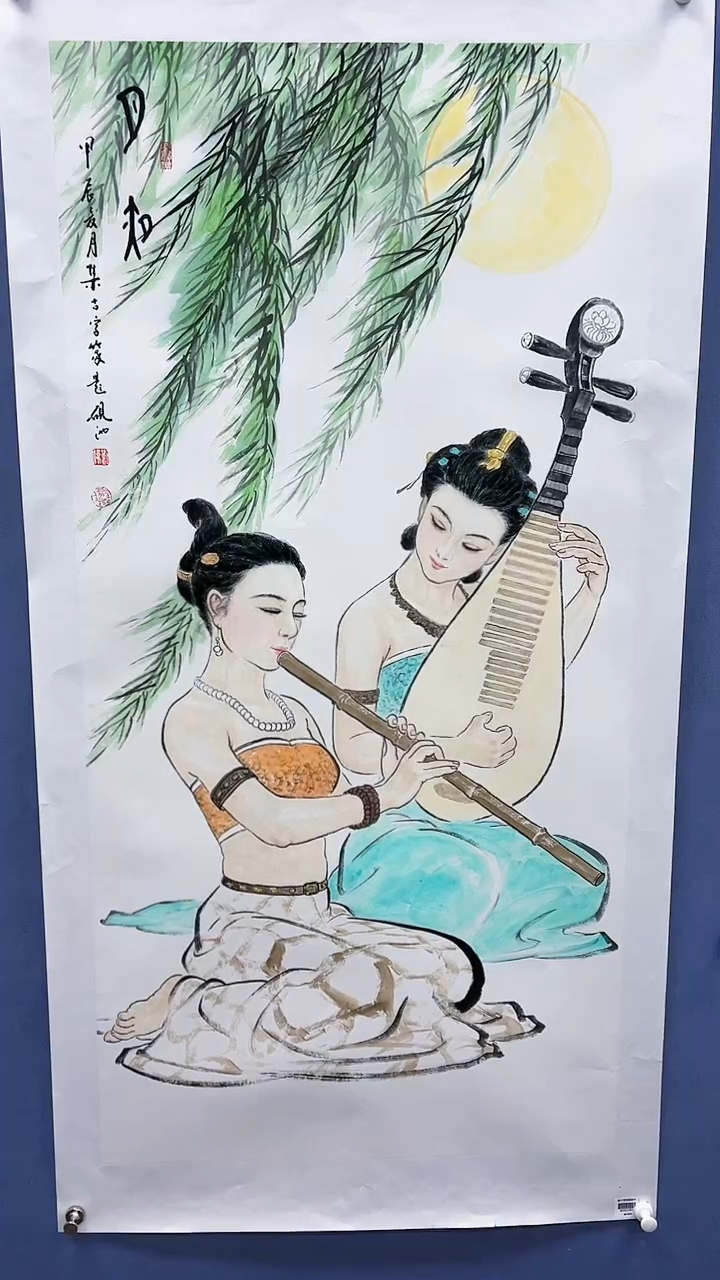 【闪购商品】绘画刘伟绘画8平尺金袍人物