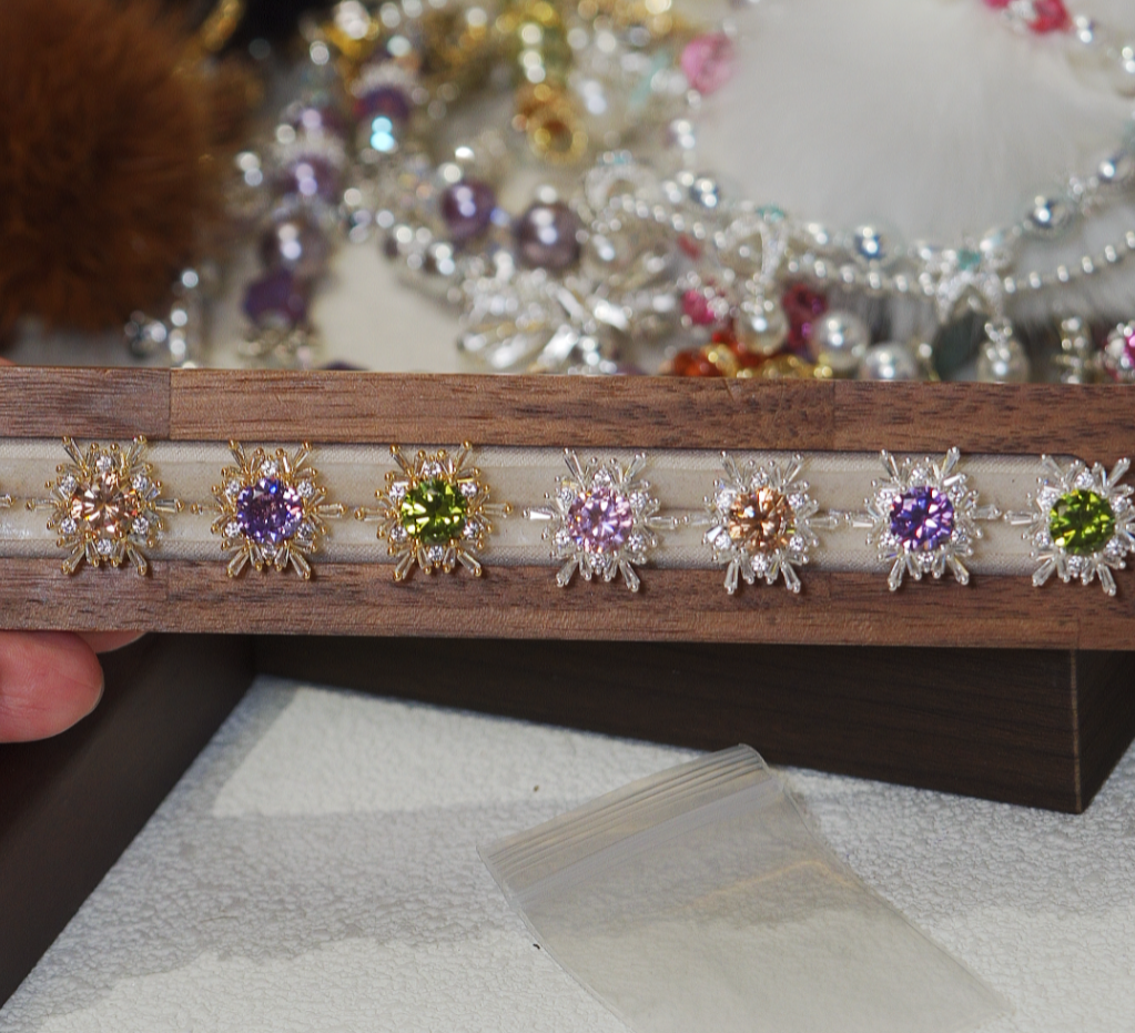 到手1个 雪花多通diy饰品配件手工串珠手机饰品