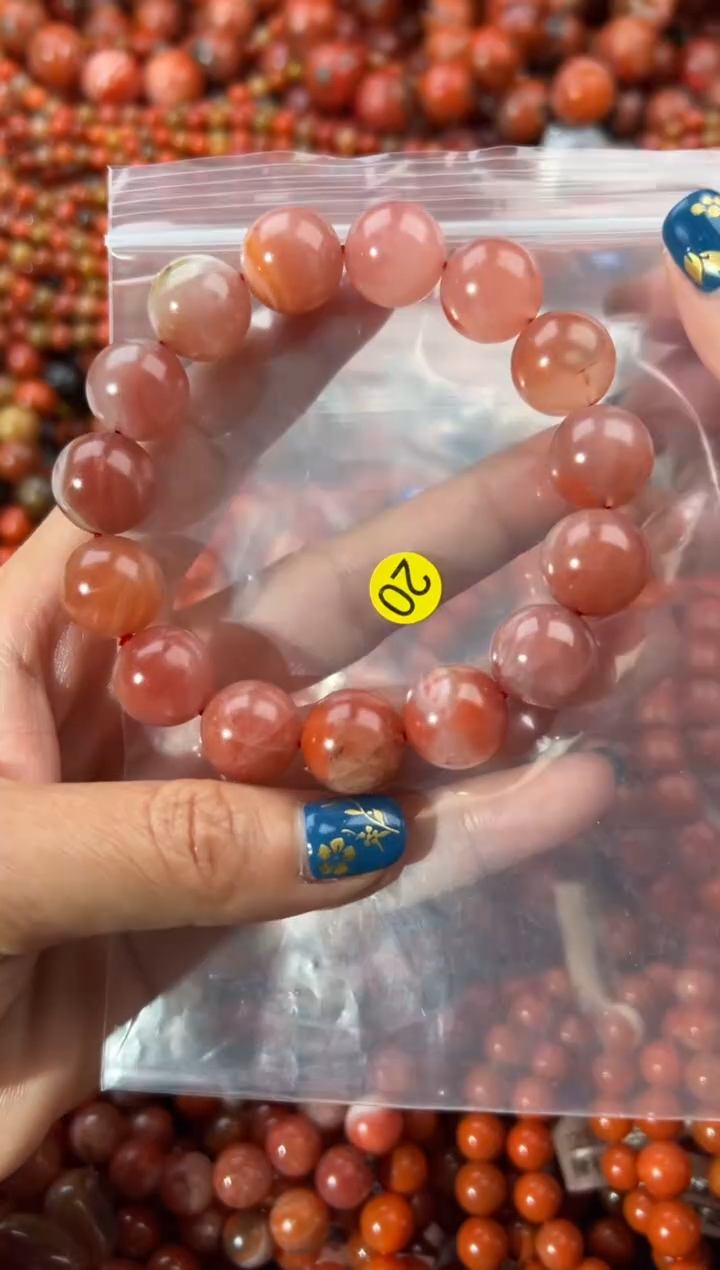 未镶嵌手串南红玛瑙14+