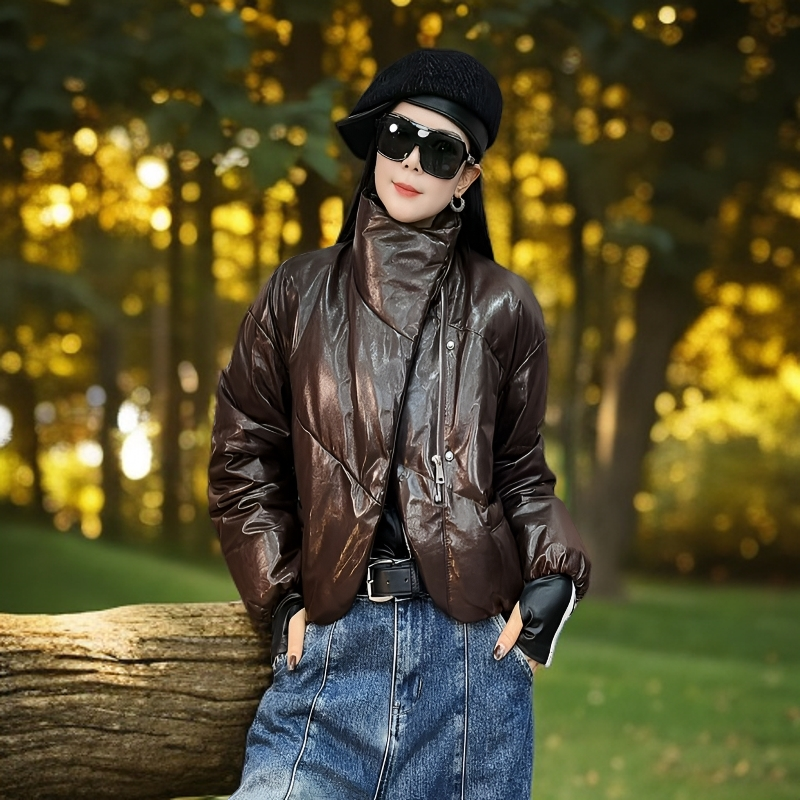 欧货高级油蜡皮皮鹅绒设计款