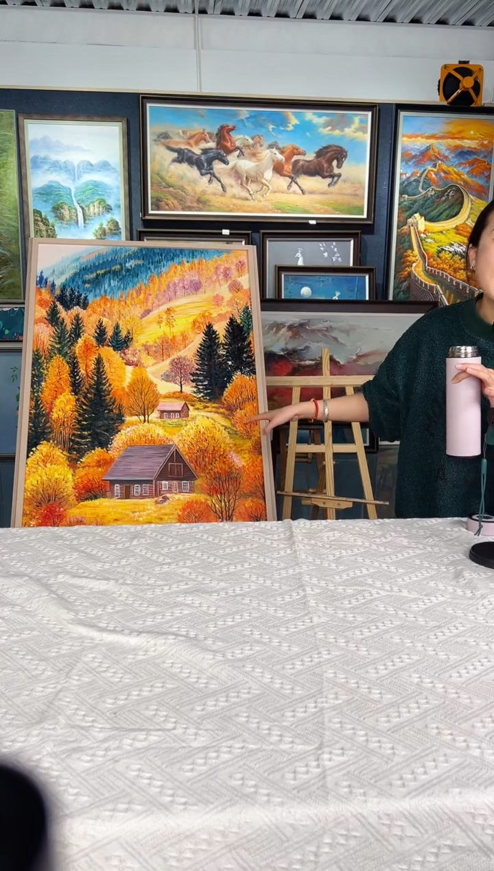 【闪购商品】油画67号 70*100 层林尽染-手绘油画