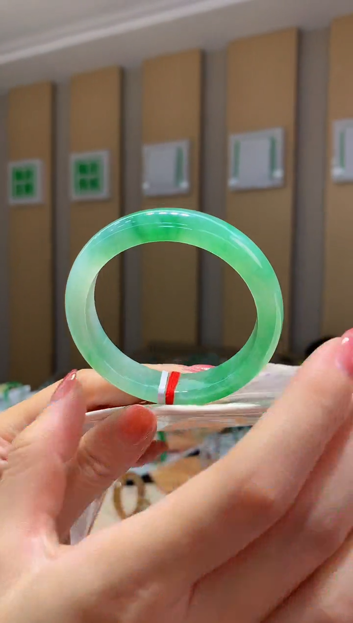 未镶嵌手镯翡翠- S116圈口53.3 全款9.8万 定金2万