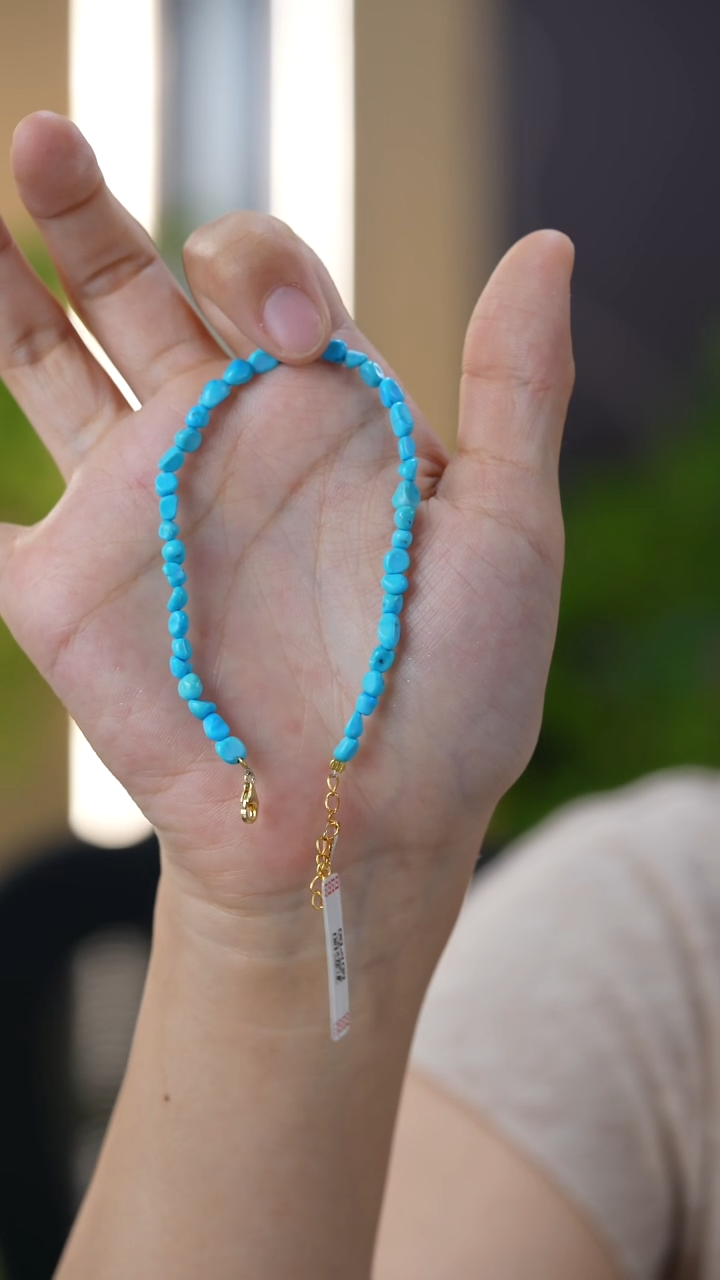 未镶嵌绿松石手链秒拍号22