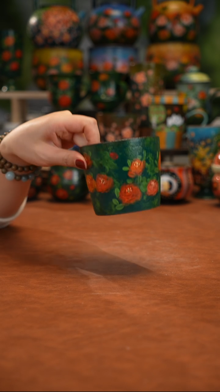 紫砂油画手绘釉下彩