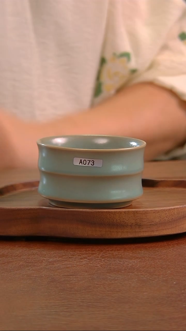 瓷片073号       竹节杯  刘