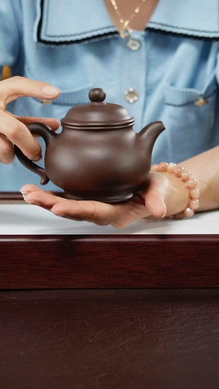 茶壶紫砂至*宝底槽青200毫升