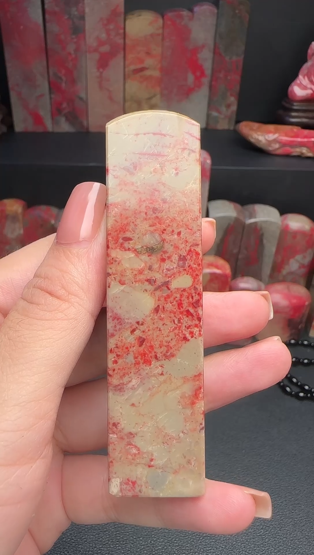 昌化石冰**客昌化鸡血石印章