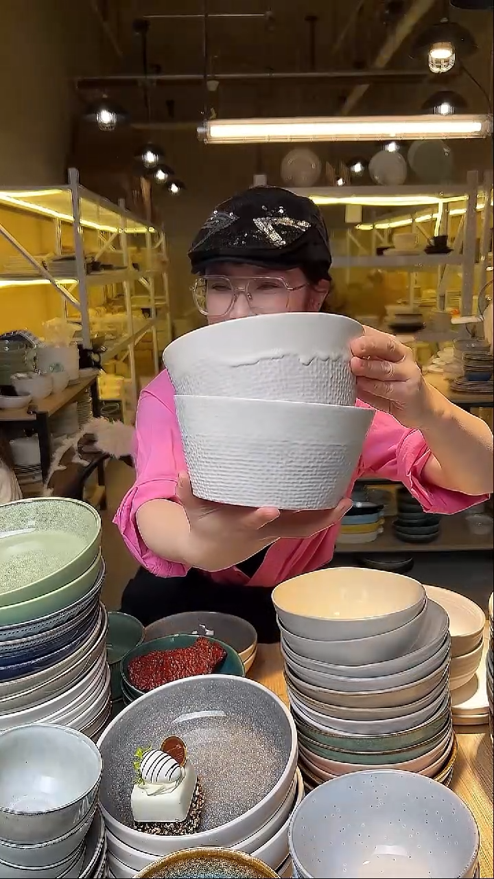 瓷12外贸尾货窑变釉下彩默认微瑕