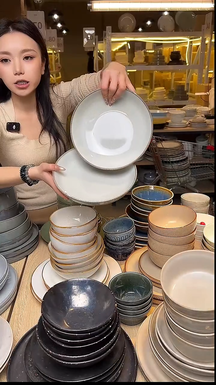 瓷51外贸尾货窑变釉下彩默外微瑕