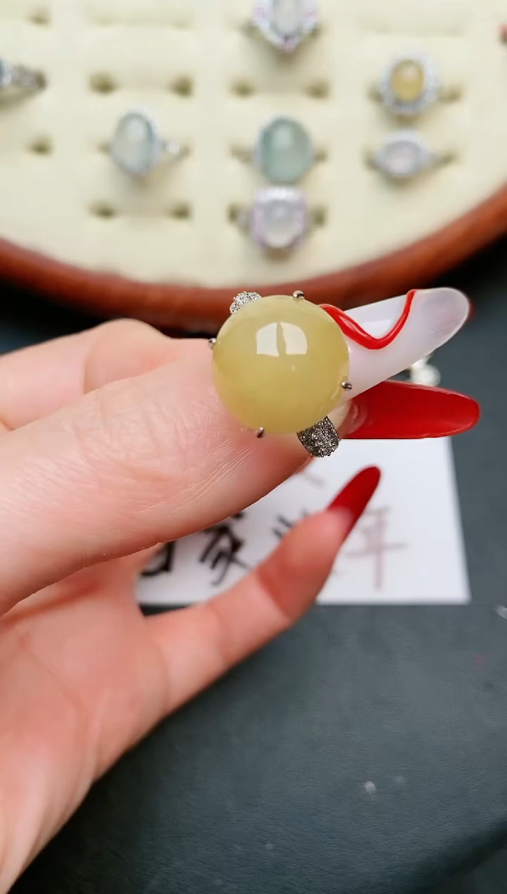 【闪购商品】翡翠戒指银S925镶嵌.....