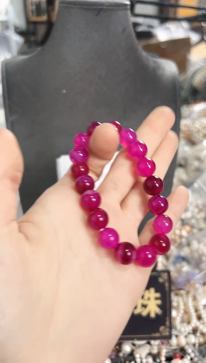 【闪购商品】淡水珍珠珠宝奇石未镶嵌GV手串一条